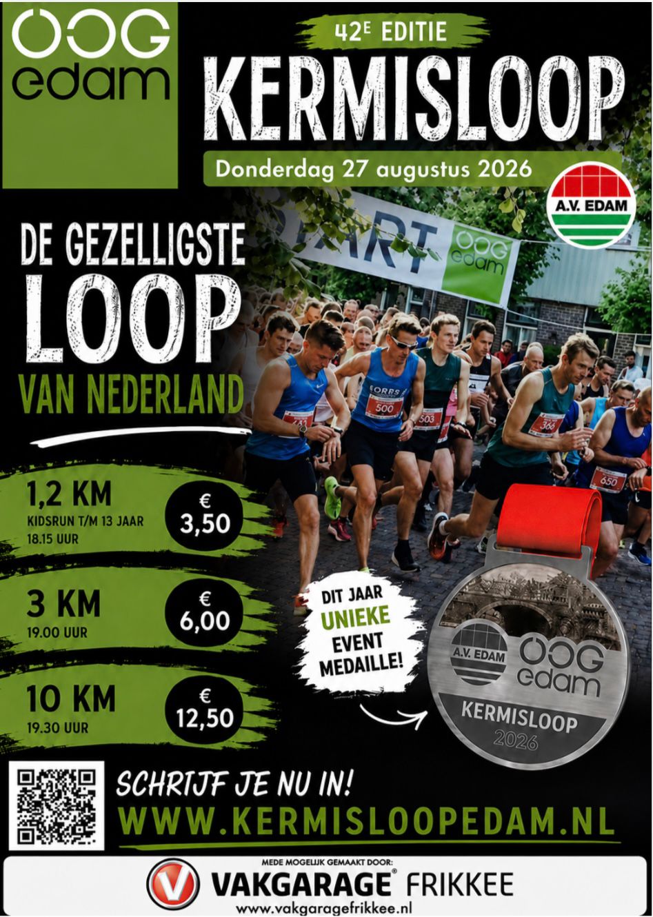 OOG Edam Kermisloop heeft een eigen website!