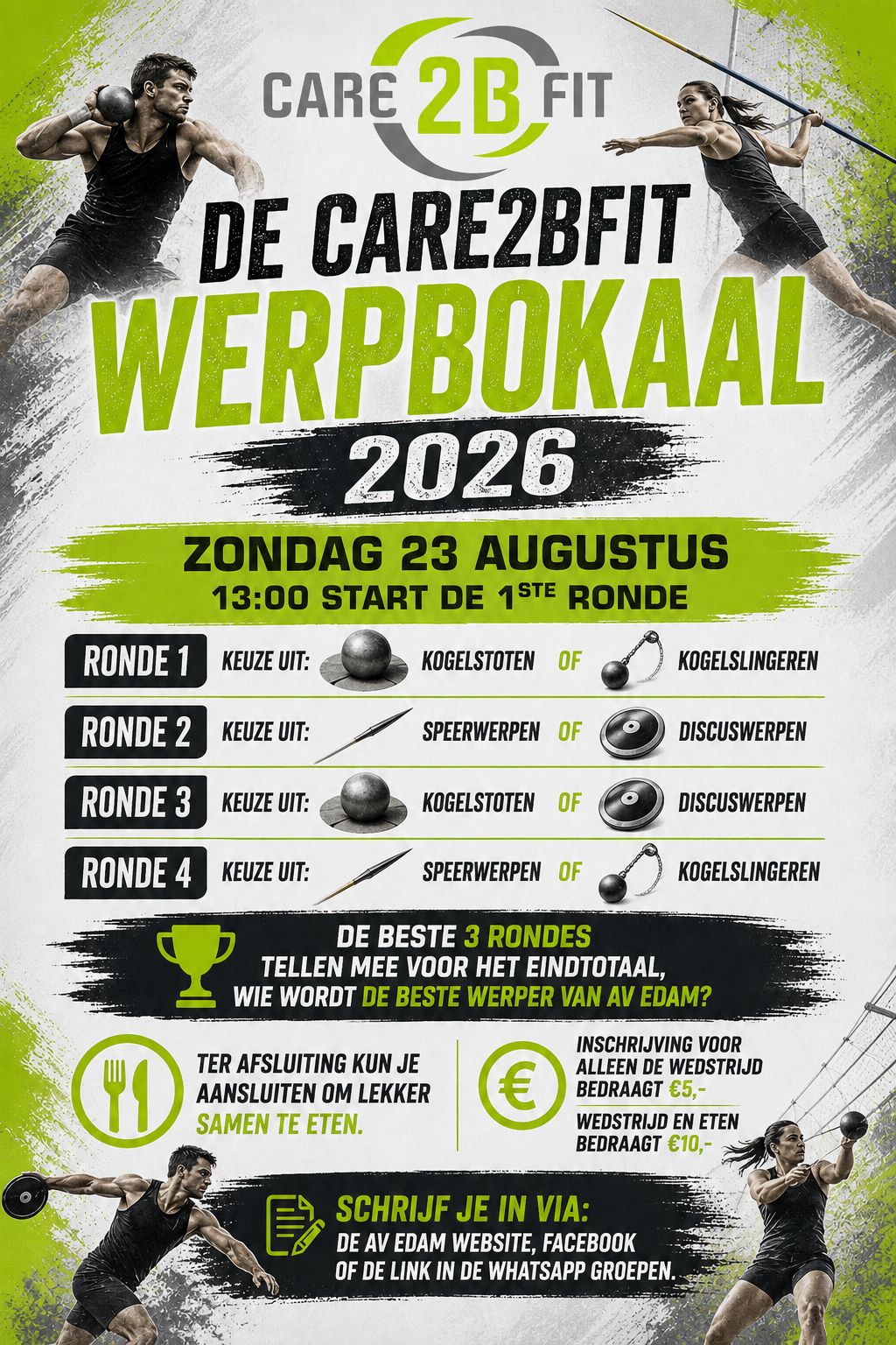 De leukste werpwedstrijd van het jaar komt eraan!