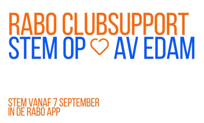 Stem op AV Edam tijdens Rabo ClubSupport actie