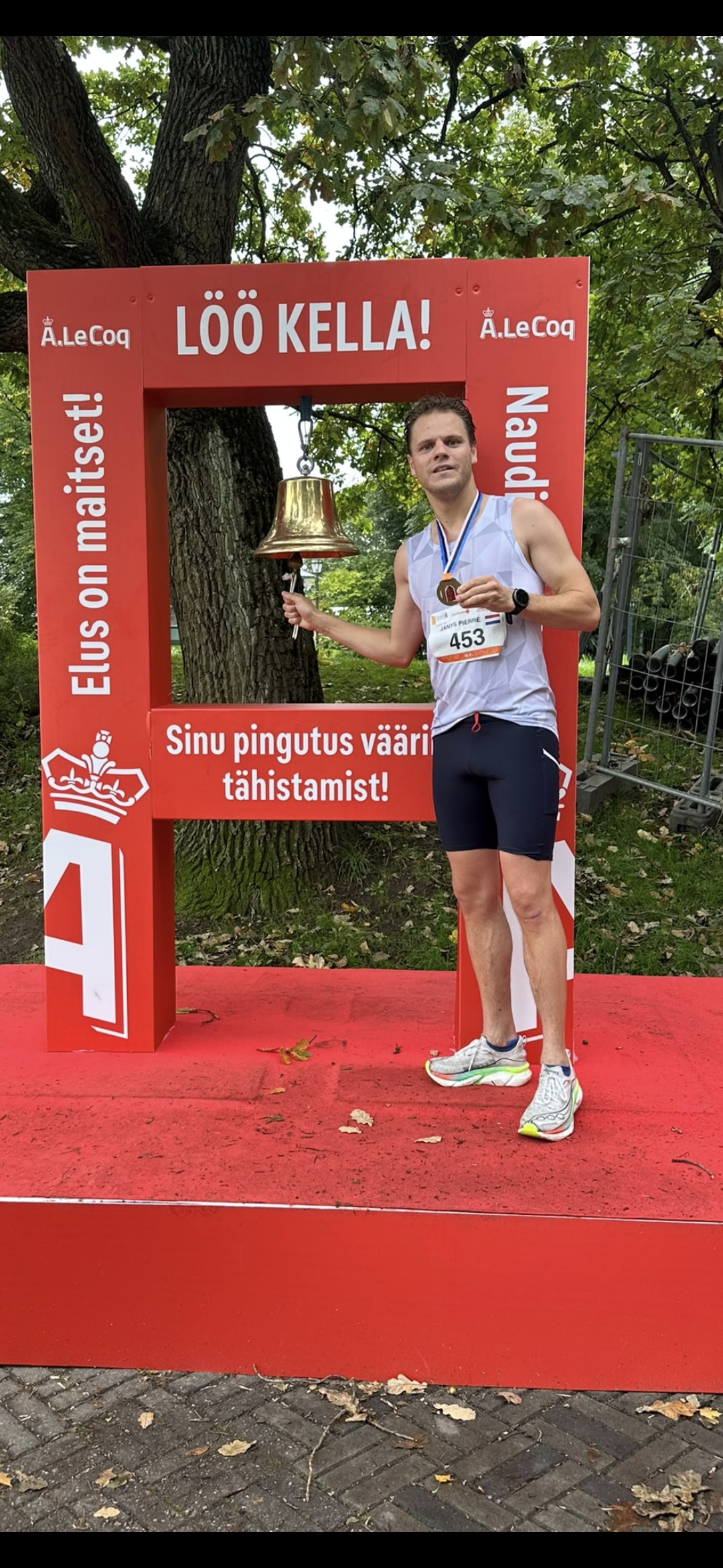 02:55:04 voor Janys van der Stel tijdens de marathon van Tallinn
