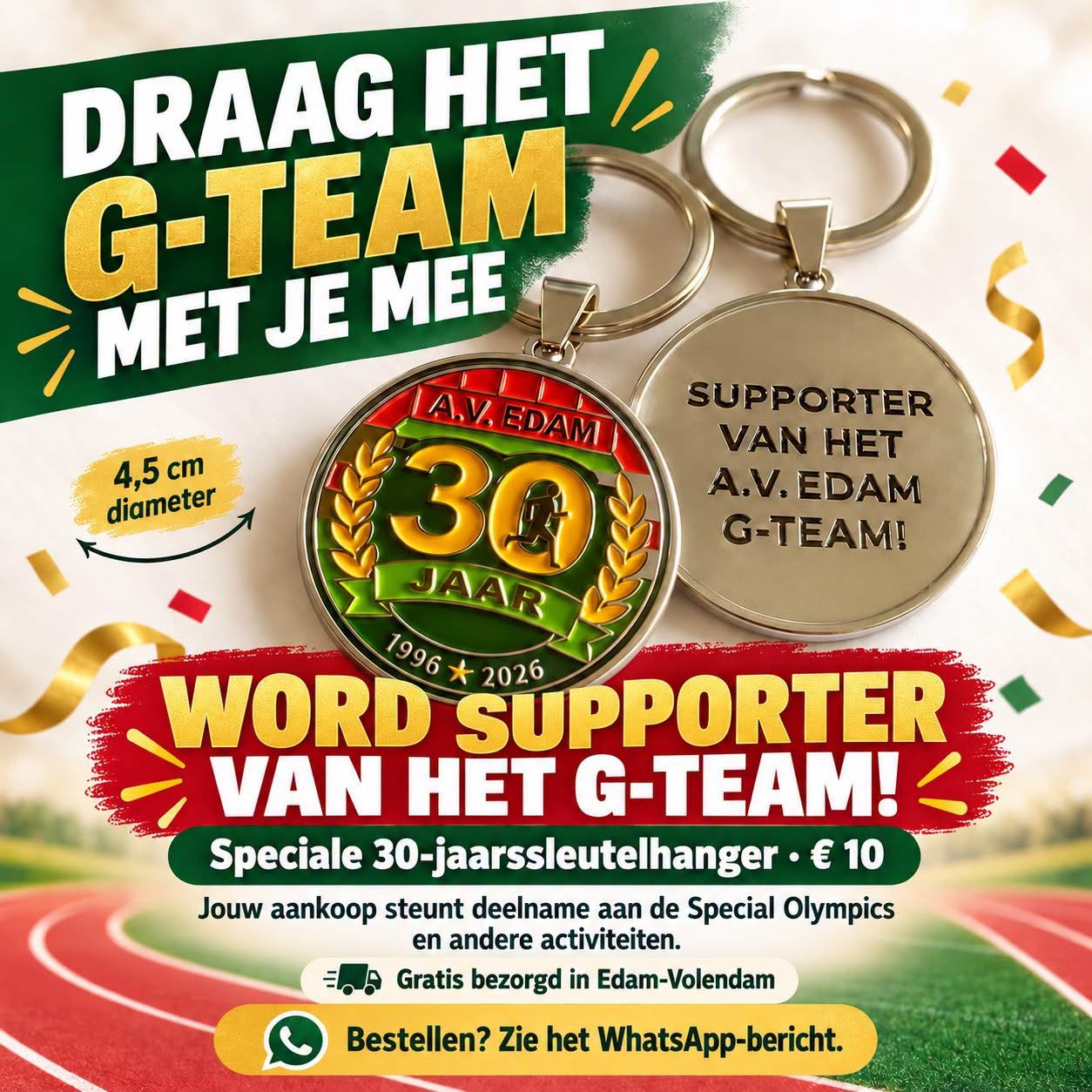 Word supporter van het A.V. Edam G-team!