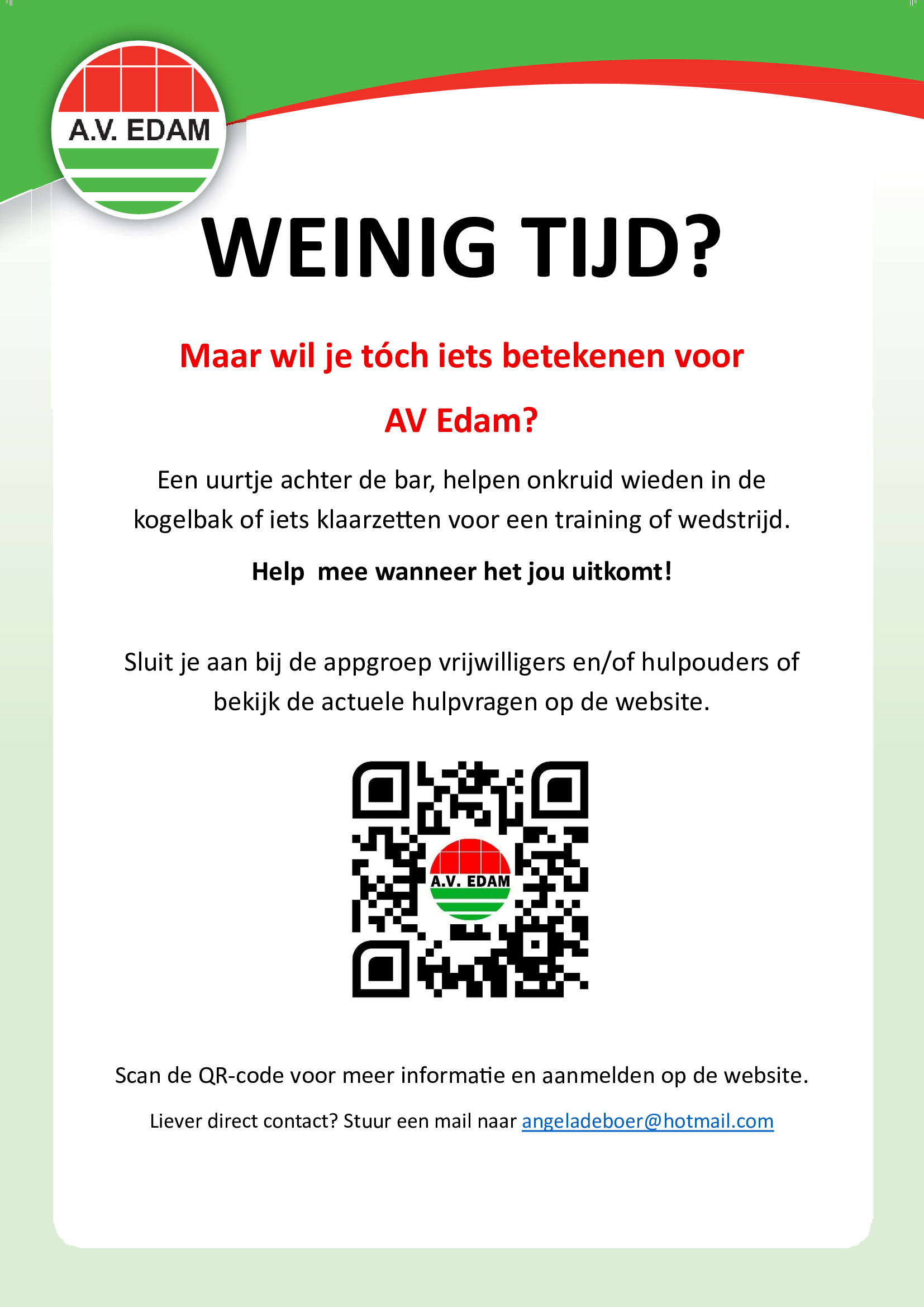 Help mee bij AV Edam